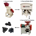Professional Biomass Charcoal Briquette Machine Coconut Shell Carbon Powder Press Machine BBQ Charcoal Making Machine