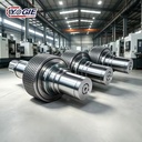 Yogie Custom Non-standard Casting Iron Roller Shell with Shaft for Mineral Powder Briquette Press Making Machine High Capacity