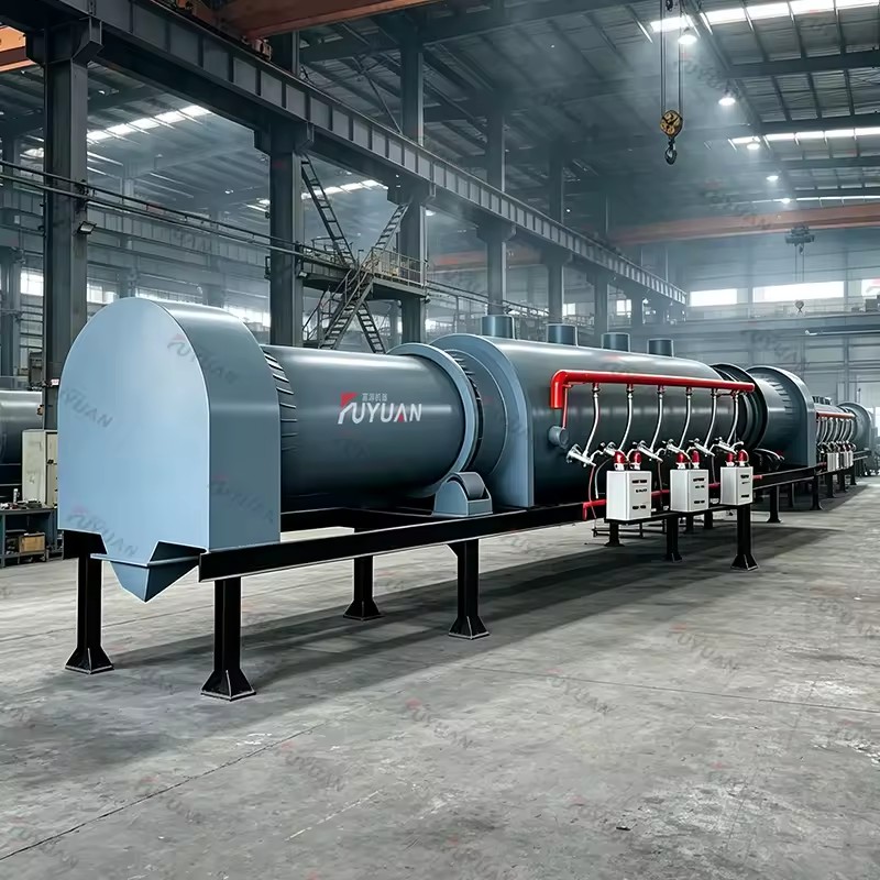 Continuous Carbonization Furnace Industrial Charcoal Making Machine for Wood Chips Rice Husk Coconut Shell Biomass
