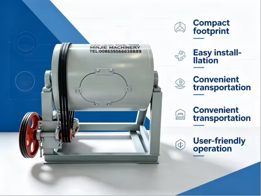 Lab Ball Mill, Small Grinding Equipment Equipped with AC Motor and Bearing Structure