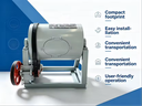 Lab Ball Mill, Small Grinding Equipment Equipped with AC Motor and Bearing Structure