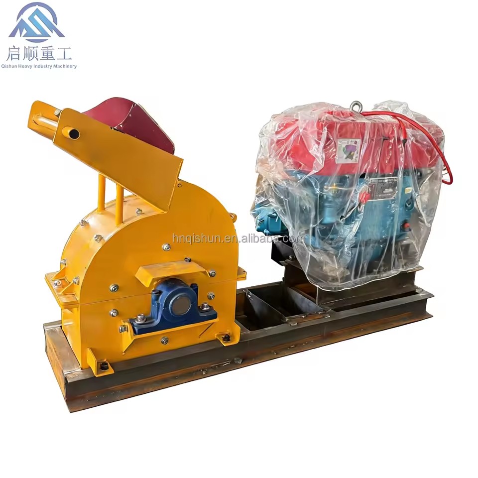 Small Scale Gold Mining Equipment 6 Beaters Diesel Engine Gold Hammer Mill for Rock Crushing