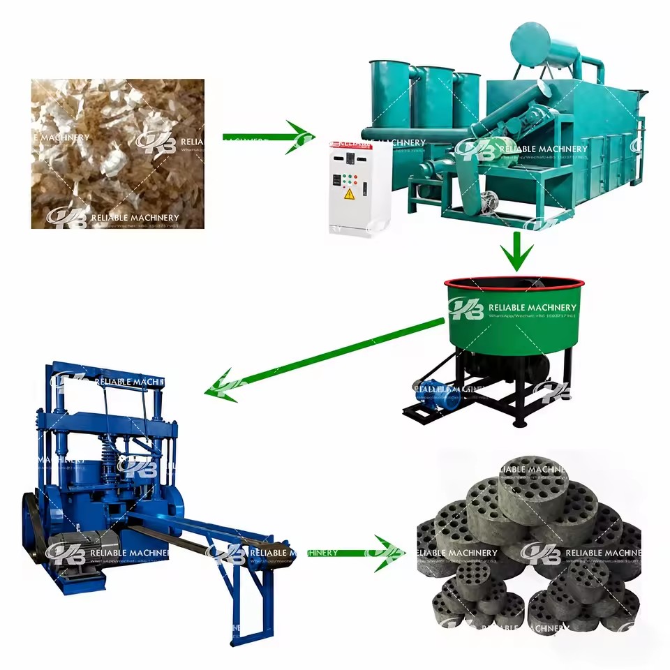 Hydraulic Coal Charcoal Briquette Making Press Machine Automatic Honeycomb Coal Equipment