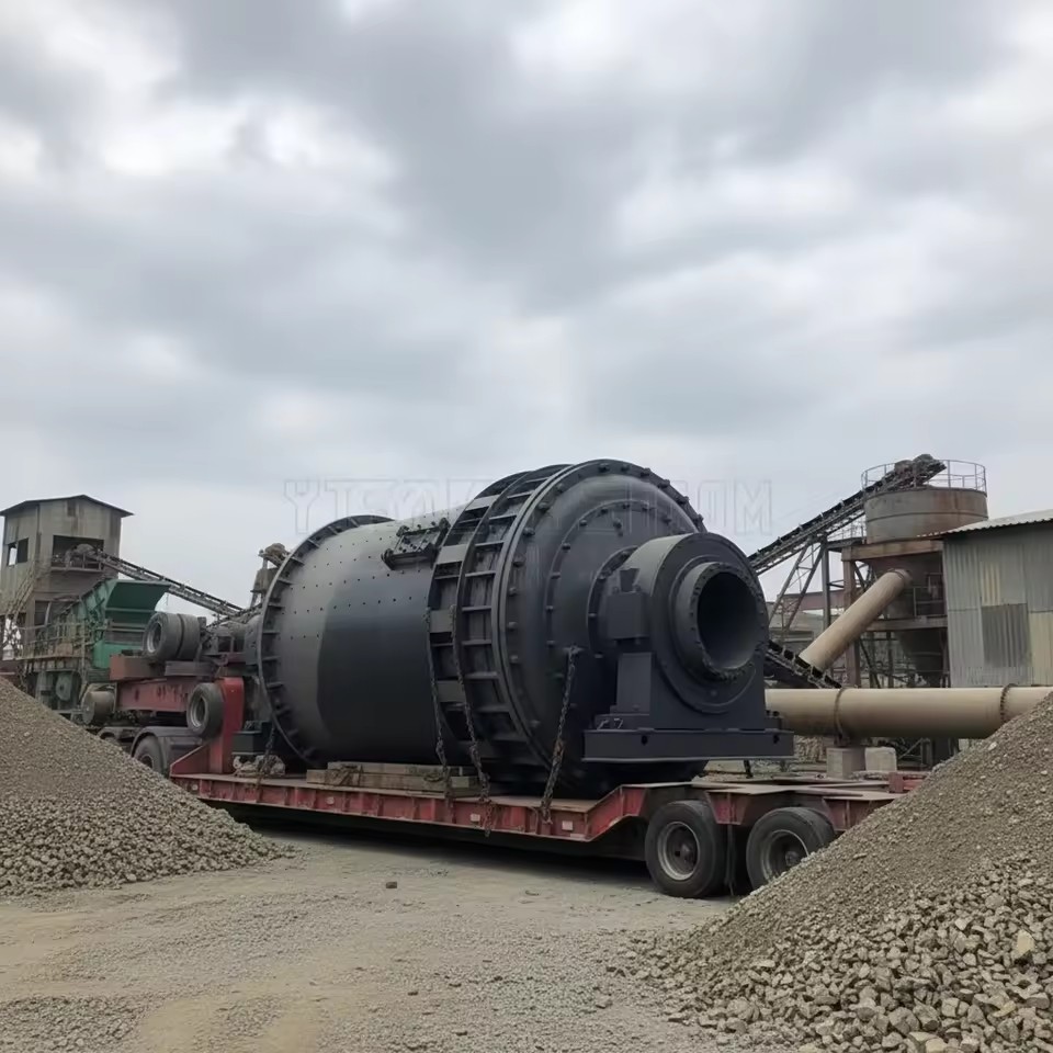 Granite Stone Mineral Equipment Ball Mill Grinder AC Motor High Capacity 1-25t/h Ore Mining Machine Directly Sold Manufacturers