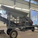 diesel Engine Gold Ore Small Mini Stone Rock Portable Hammer Mill Crusher