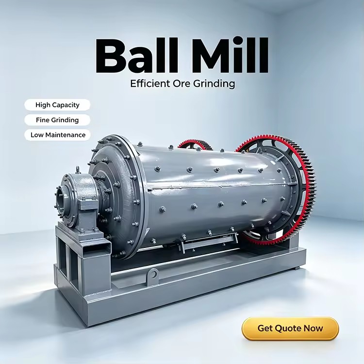 Hot Selling High Capacity Ball Mill Grinding Machine for Mineral Ore Grinding Mining Plant