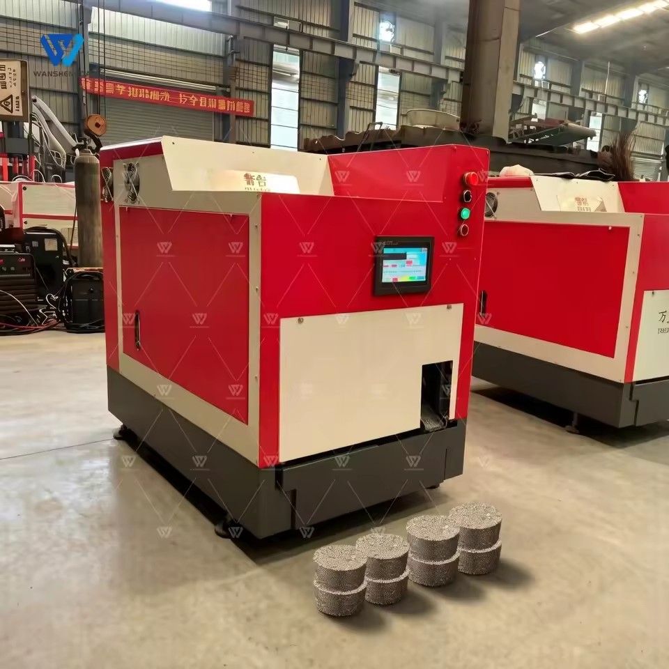 Mini Scrap Metal Briquetting Machine Steel Aluminum Shavings Briquette Press for Recycling Plant