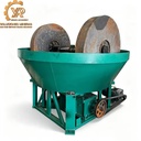Factory Direct Dust Sealed Design Energy Saving Rock Ore Grinding Wet Pan Mill for Gold Mining Clean Site Processing