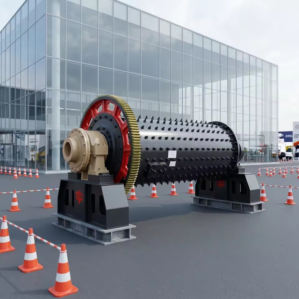 Ball Mill Grinding Machine 2100x7000mm Wet/Dry High Rigidity Engine & Pump 12-48t/h Gold Stone Sand Grinder