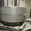 Custom 34CrNiMo6 Forged Roller Shell for Double Roller Crusher | Dimpled & Grooved Alloy Steel Pellet Roller Shell | ISO 9001