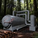 New Trends Continuous Biomass Charcoal Briquette Making Machine Set High Efficiency Natural Gas Powered 800-1000kg Capacity