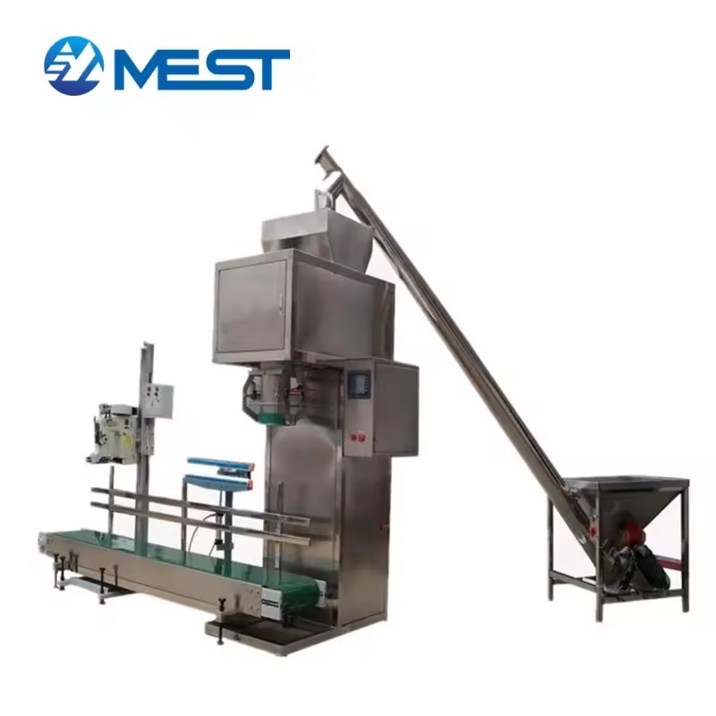 Manufacturers 5kg 20kg 25kg 50kg Pellet Soil Sand Fertilizer Animal Feed Bag Packing Machine Pet Food Filling Bagging Machine