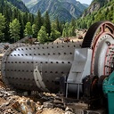 Mine Mill Model 1245 Rotating Brand Ball Mill 1.6-5.8 Tph AC Motor Henan Factory