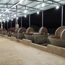 Low Investment 1500 Wet Pan Mill with 22KW Motor 1.8-3 TPH Mercury Amalgamation Grinder for Fine Gold Recovery