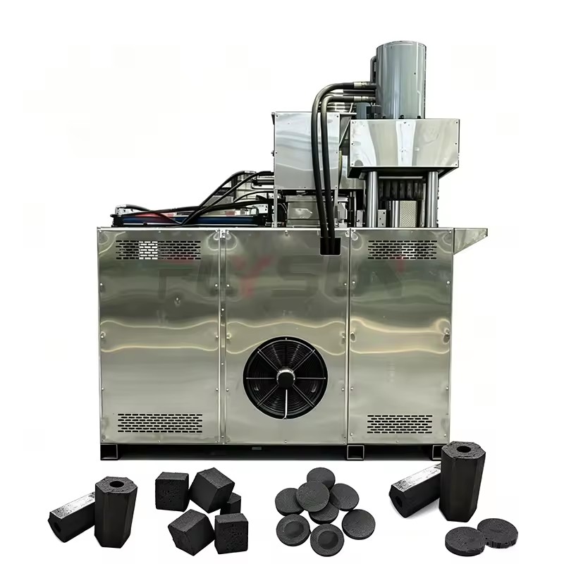 Automatic Wood Coconut Shell Charcoal Briquette Making Machine Charcoal Powder Pressing Equipment