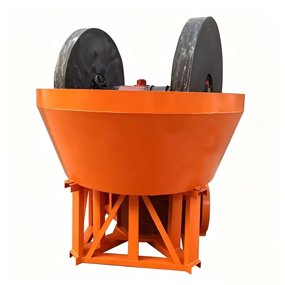 Heavy Duty Base Frame 1200 Wet Pan Mill Keep Stable Operation on Uneven Rough Mountain Mine Ground Surface