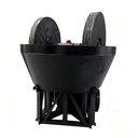 Wet Pan Gold Mill 1200 High Output Mineral Grinding Machine with Stable Torque Reducer for Gold Mining