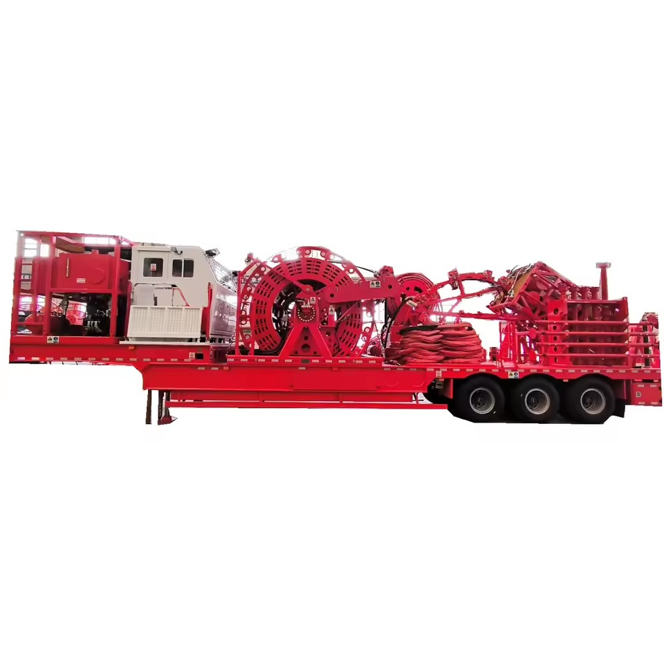 FRSTEC 60K/80K/100K Traile/Skid/Truck CTU Coil Tubing Units Machine-Diesel Powered Rotary Drilling Rig for Oilfield Use 1 Year