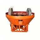 900 Double Wheel Portable Wet Pan Mill Gold Ore Grinder With Full Spare Parts for Small Individual Placer Gold Mining in Africa