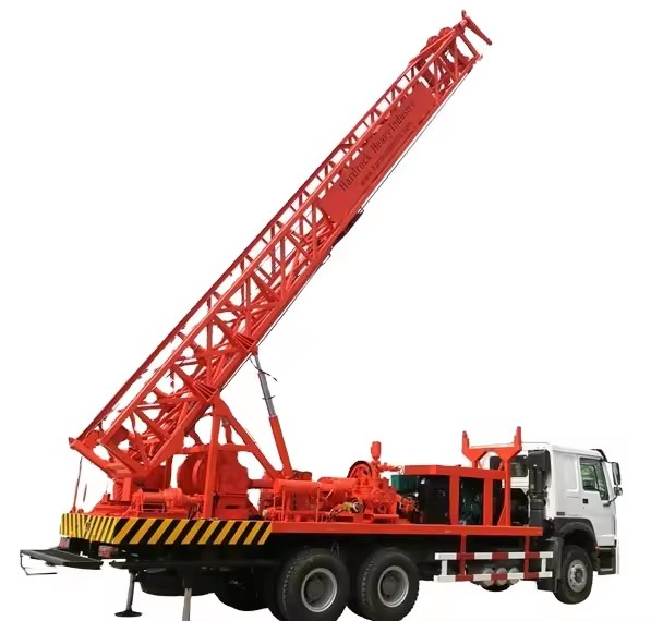 High Quality Drilling Rig 1000 M Depth Truck Mounted Drilling Rig Wirh Air Compressor Used for Oilfield Exploration