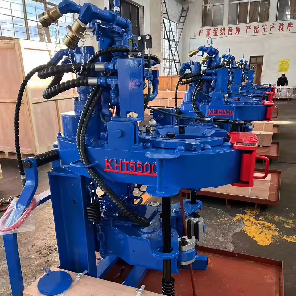 Oil Drill Rigs KHT 5500 /7625/9625/14000 Hydraulic Tools Casing Power Tong Tubing Tong with Backup Tong