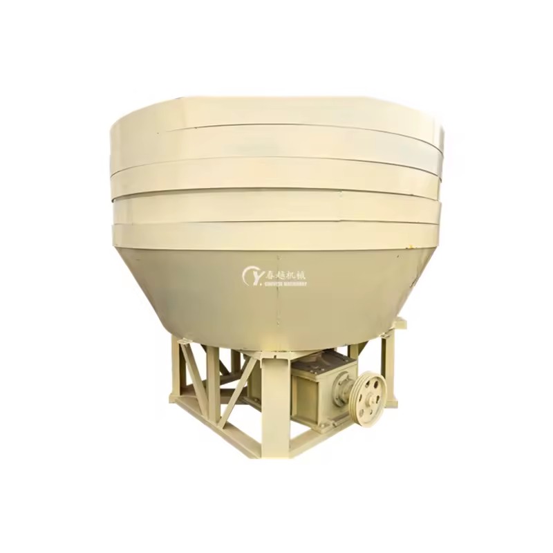 Robust Wet Pan Mill with AC Motor and Gear Components for Alluvial and Rock Gold Processing 0.5-50TPH Capacity
