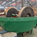 Gold Ore Wet Pan Mill Mineral Processing Double-roll Quartz Sand Beneficiation Machine with Motor 0.5t/h Capacity
