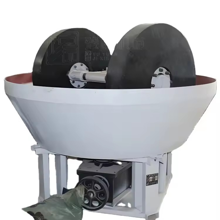 Fully Automatic Gold Mining Machine Dual Wheel Gold Grinding Machine Wet Disk Mill 0.5t/h Capacity Brand