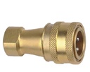 ISO7241-B Brass Hydraulic Coupling NPT Thread Coupler Hydraulic Release Quick Coupling