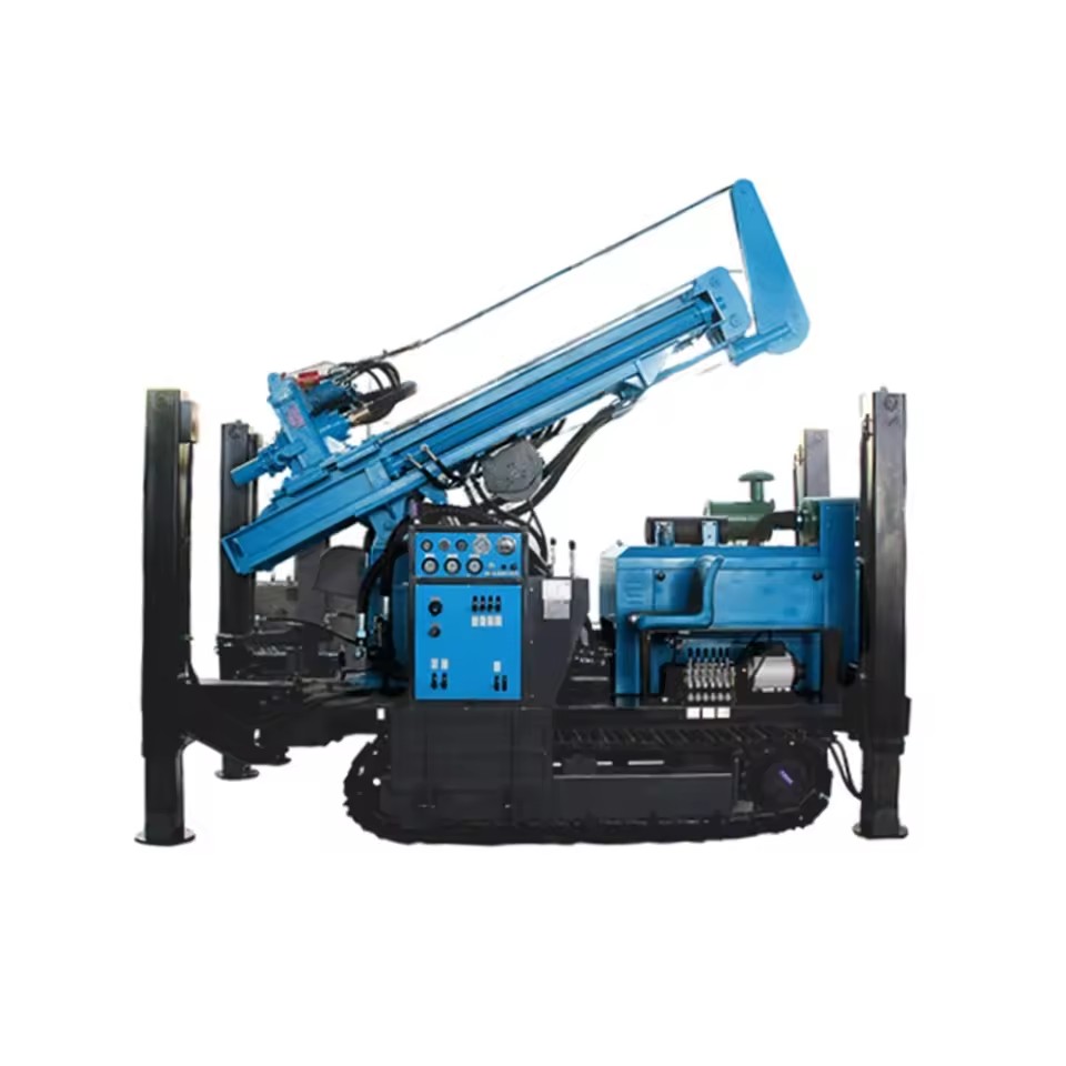 Wholesale Portable Crawler Water Well Drilling Machine 300m Depth Hydraulic Borehole Rig Diesel Engine Farm Use CE
