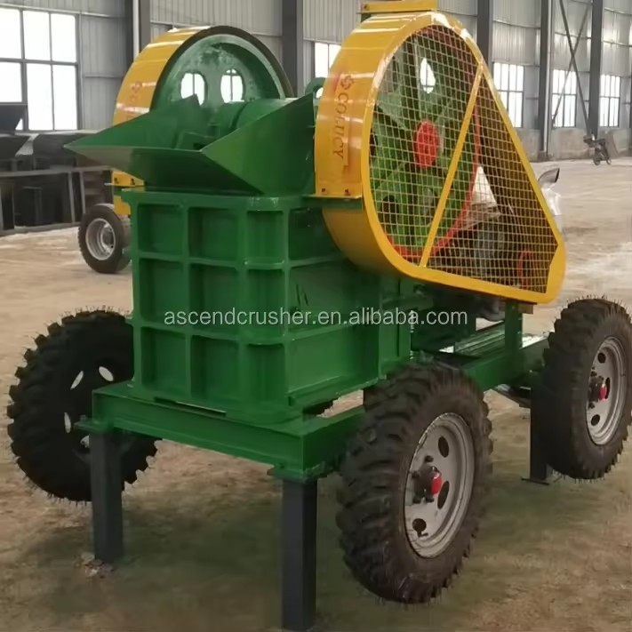 Mining Machinery Jaw Crusher with diesel Model Jaw Crusher PE150x750