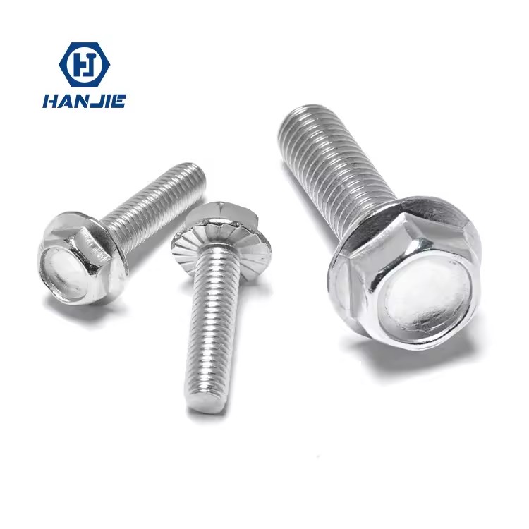 Field-Proven Carbon Steel Hex Flange Bolt M8-M20 10.9 Zinc Plated for Heavy Oilfield Drilling Rig and Derrick