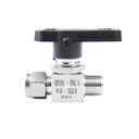 304/316 Stainless Steel 1/4 Inch NPT BSPT Male Threaded End Mini Ball Valve 6/8/10mm OD Tube Ferrule Straight-Through Ball Valve