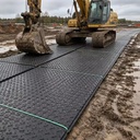 Textured HDPE Composite Track Mats for Oilfield Rig Sites 15mm Thick HDPE Temporary Road Mats