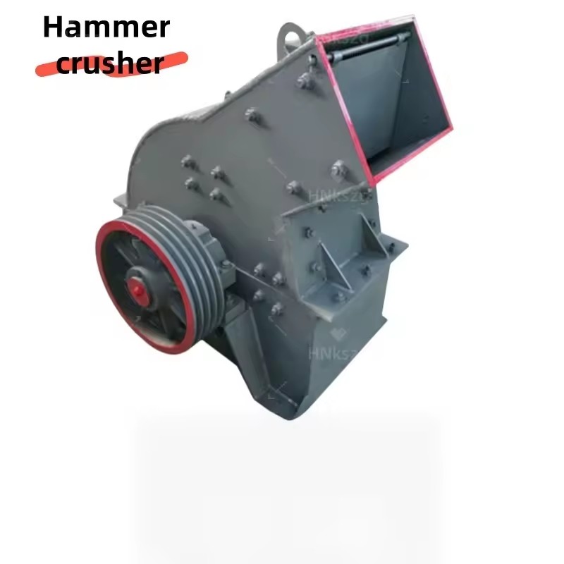Stone Rock Ore Hammer Crusher with Motor Bearing Gear for Construction Mining 5-10t/h Capacity