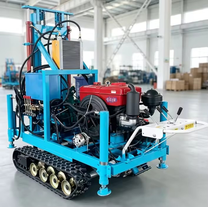 Powerful Hard Rock Drilling Equipment With Stable Diesel Hydraulic Power Driving System Water Well Drilling Rig
