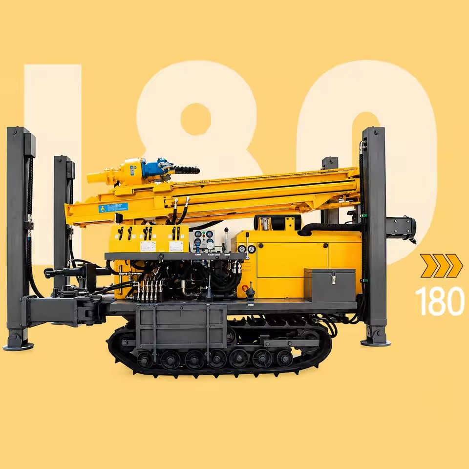 High Quality Diesel 180 Well Drilling Rig for Mining Operations Engine Core Component Water Well Drilling Rig