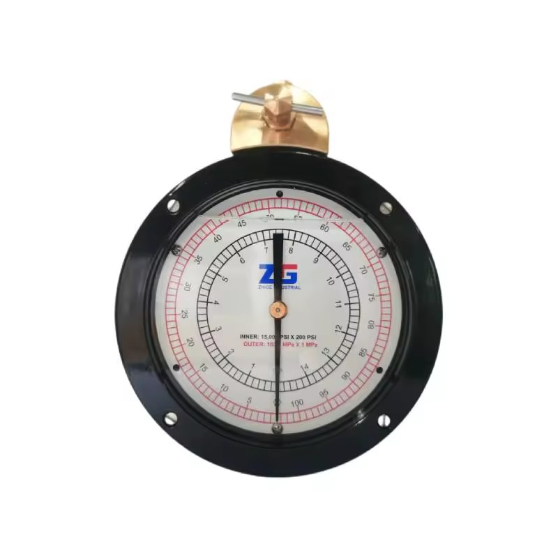 ZG 15000psi Single Pointer Glycerin Filled 6-inch Dial Pressure Gauge with 1% Accuracy for Oilfield Applications