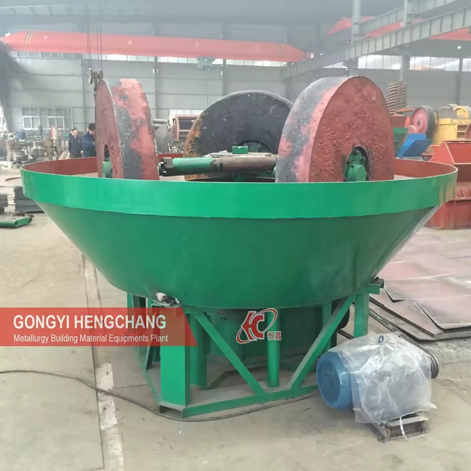 Factory Price High Quality 1100 1400 1600 1200 diesel Engine Mining Equipment Copper Mine Ore Gold Milling Wet Pan Mill Machine