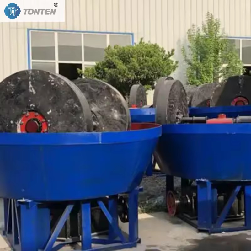 Gold Ore Grinding Wet Pan Mining Wet Pan Mill Machine Gold Grinder in Africa