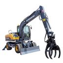 Hot Selling Wheeled Excavator Factory Construction Site Mini Wheeled Excavator Earthmoving Machinery for Sale