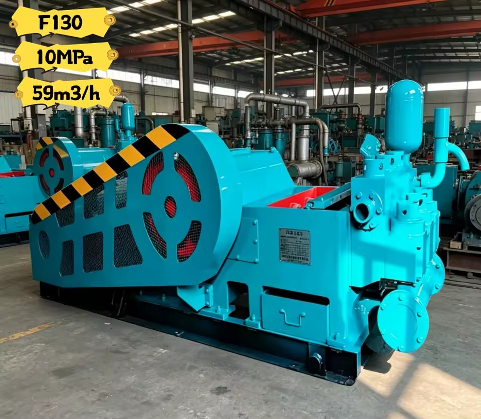 Stable Performance 10Mpa High Pressure F130 Triplex Pump 130HP for Uranium Mining and Soil Grouting Stabilization