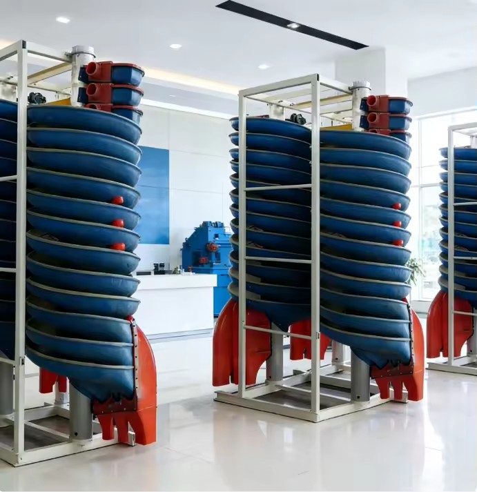 Mineral Processing Equipment for Sand Ore Heavy Mineral Separation High Efficiency Gravity Spiral Separator PLC High Rigidity