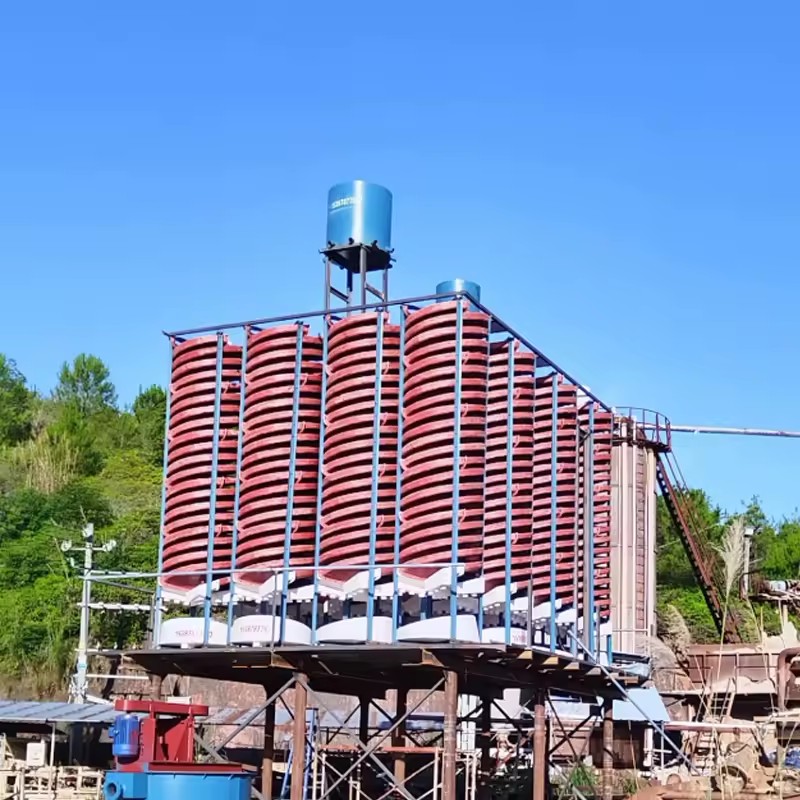 High Efficiency Gold Mining Spiral Chute Separator Machine Gravity Concentrator Equipment for Mineral Ore Processing Plant
