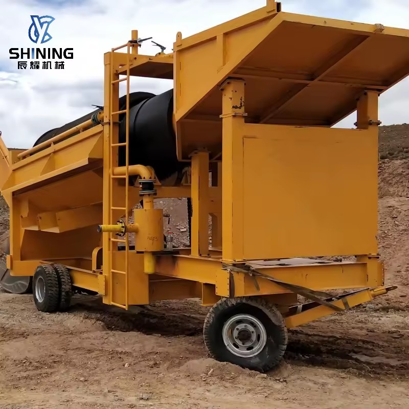 Gold Trommel Wash Plant Electric Powered Engine 380V/220V Quick Setup Mineral Separator Artisanal Small Scale Gold Mining South
