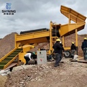 Gold Recovery Equipment 50 TPH Heavy Duty Gold Trommel with Shaking Table Labor Saving for Large River Sand Gold Mining Tasks