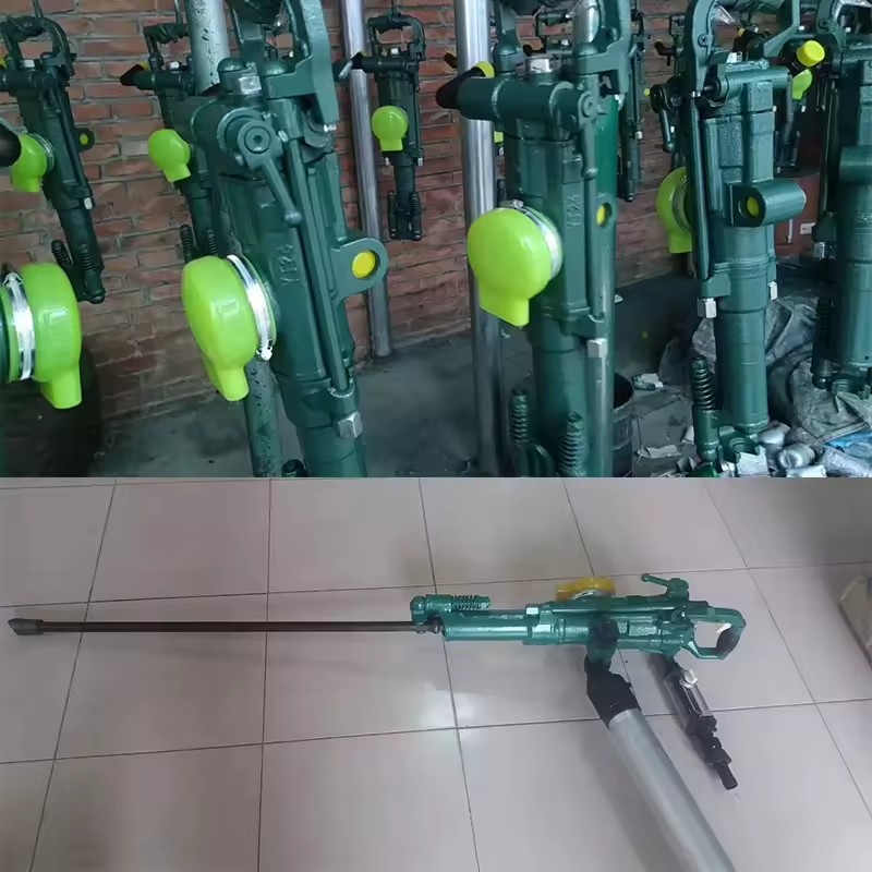 YT28 Low Noise Manual Rock Drill Handheld Pneumatic Jackleg New Rotary Drilling Rig for Ore Core Drilling