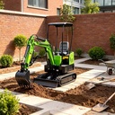 Small Crawler Digger Hydraulic Digging Machine Farm Construction Mini Digging Equipment EC-10B Mini Excavator