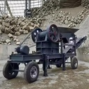 Pe200x300 250x400 400x600 diesel Engine Jaw Rock Crusher Machine for Gold Mining Copper Iron Aluminum Tungsten Ore