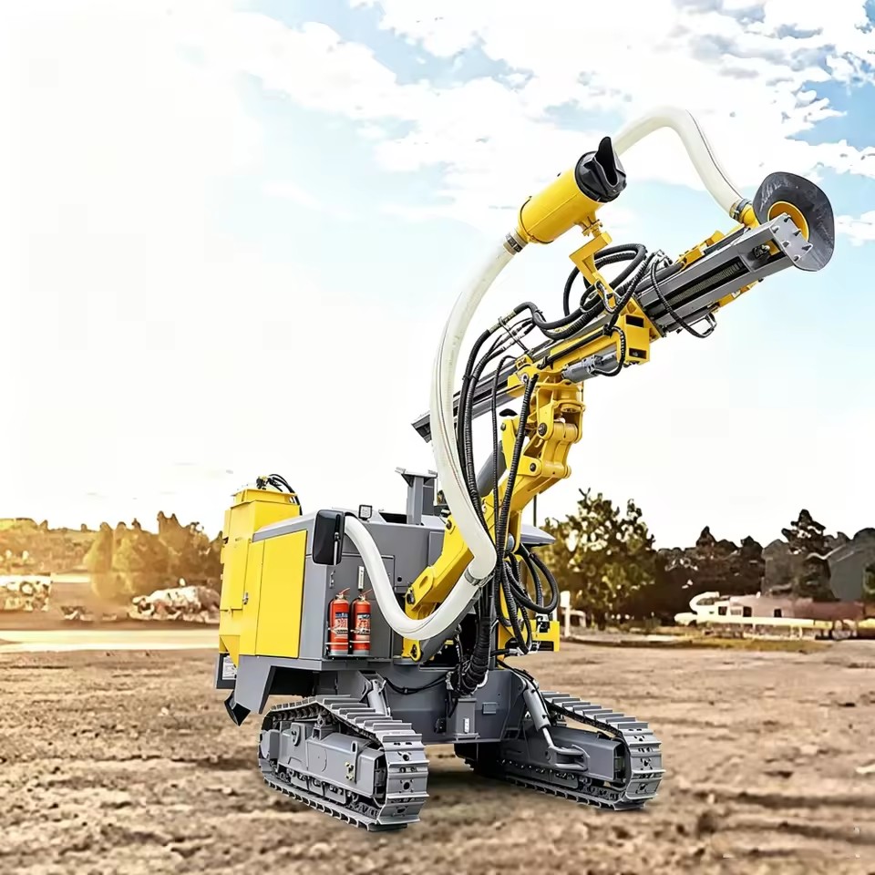 DTH Drilling Rig Crawler Chassis Down the Hole Equipment Rock Drilling Platform Blasting Drilling Machinery